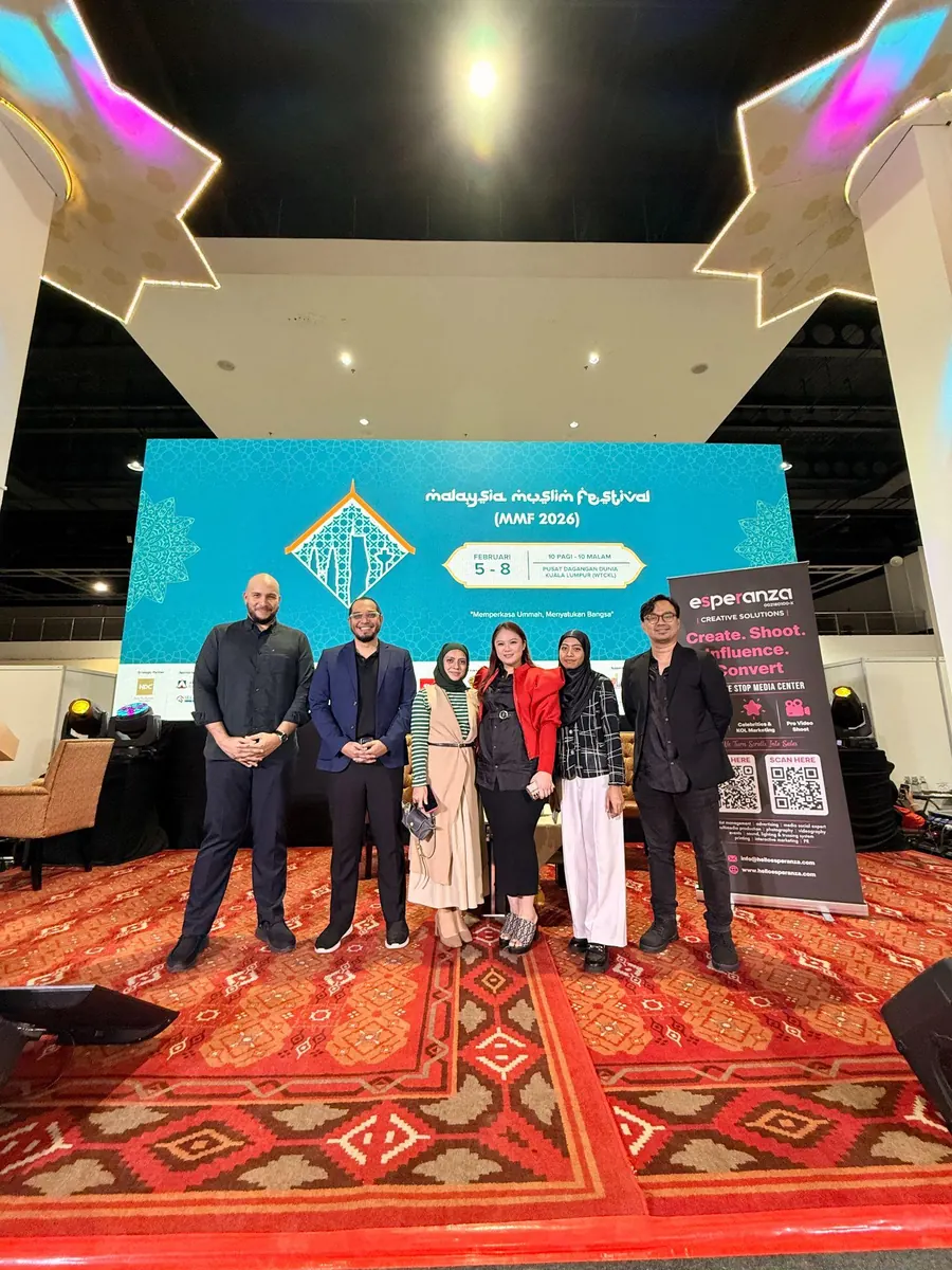 Esperanza team at the Malaysia Muslim Festival 2026 booth